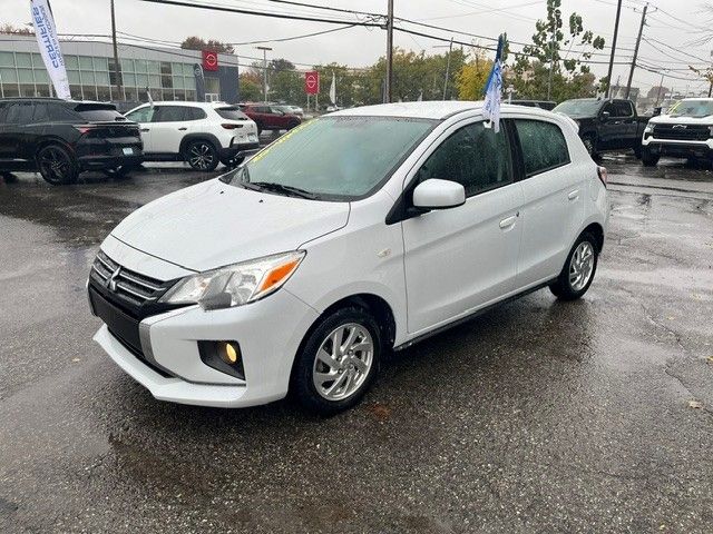 White 2024 Mitsubishi Mirage Hatchback Front-Wheel Drive Automatic