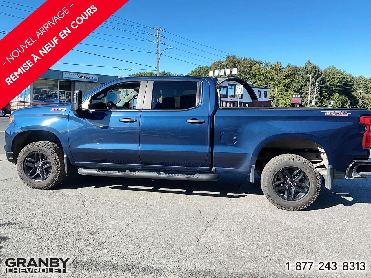 2023 Chevrolet Silverado 1500 Custom Trail Boss cabine multiplace 4RM 157 po | Blue Granby - photo #7