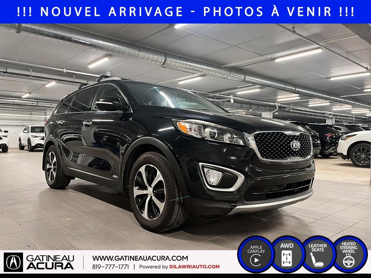 2018 Kia Sorento EX Turbo AWD Black Gatineau - photo #2