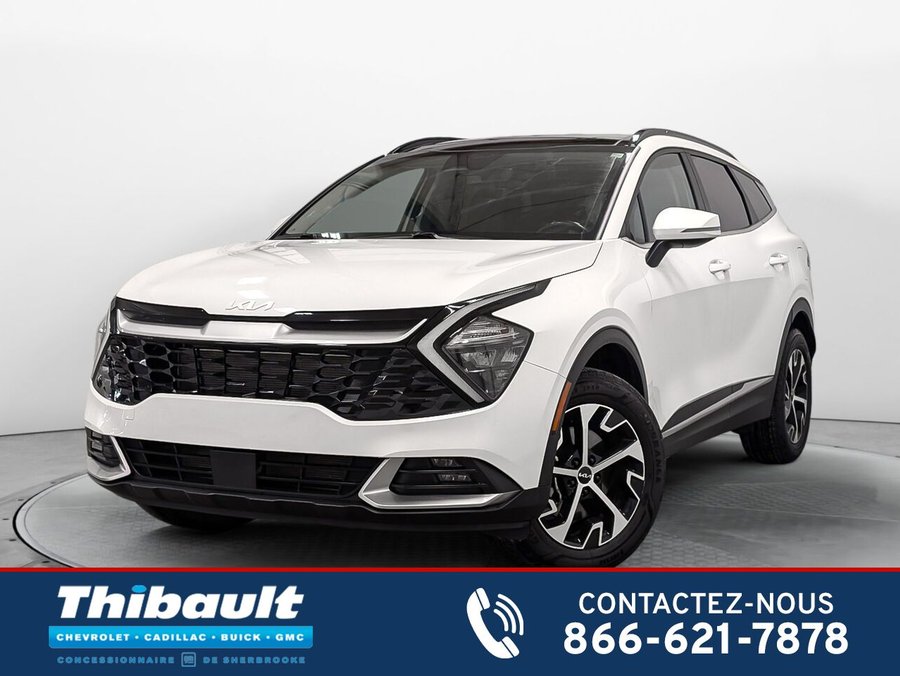 Kia Sportage AWD EX Toit Pano Cuir Sièges et Volant Chauffants 2023 Blanc