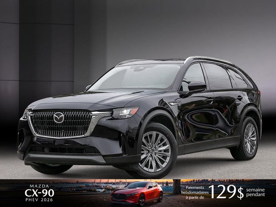 Mazda CX-90 hybride rechargeable 2026 2026 Noir de jais mica