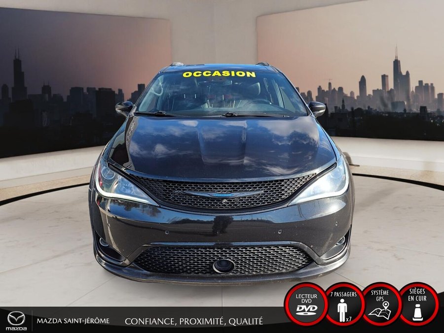 2020 Chrysler Pacifica Hybrid LIMITED S | JAMAIS ACCIDENTÉ | HYBRIDE RECHARGEABLE | TOIT PANO | CUIR | TV/DVD Black