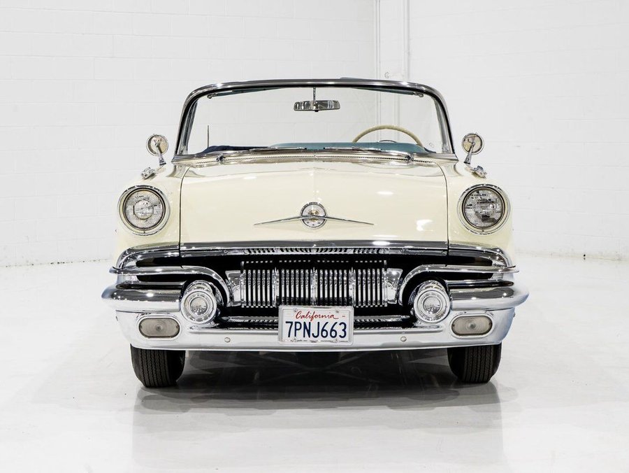 Pontiac Bonneville 1957 1957 Blanc