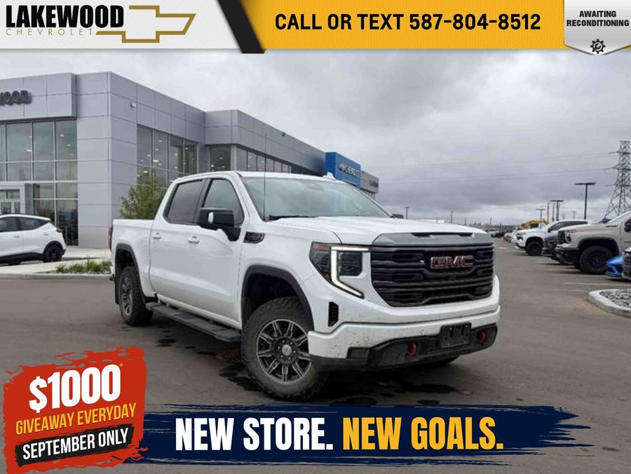 2024 GMC Sierra 1500 AT4 6.2L | Power Sunroof White