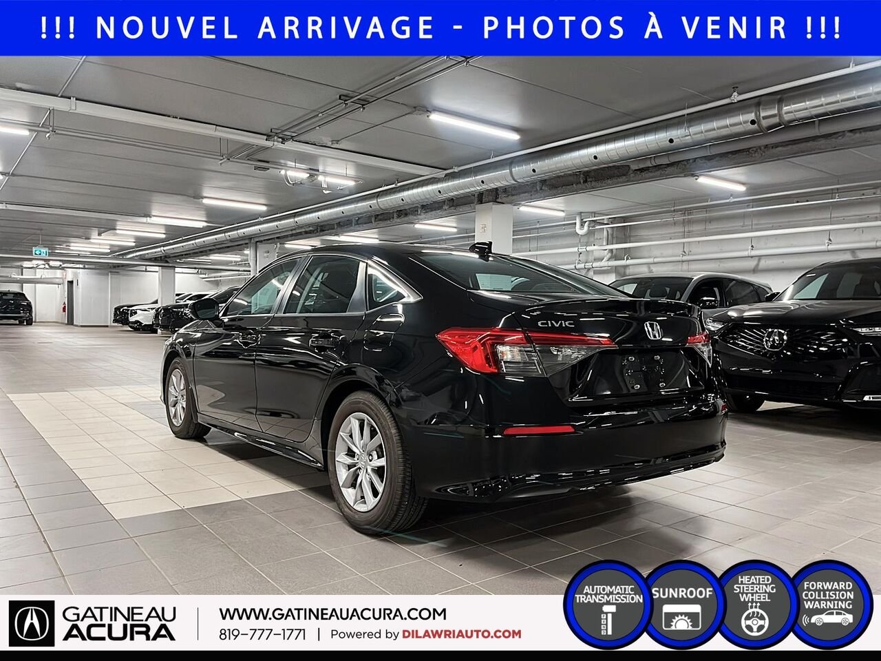 Honda Civic EX 2022 Noir Gatineau - photo #6
