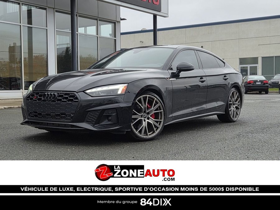Audi S5 Sportback 1 SEUL PROPRIÉTAIRE + JAMAIS ACCIDENTÉ 2022 Noir