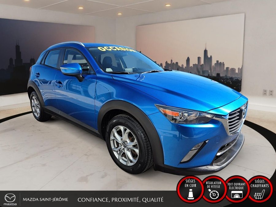 Mazda CX-3 GS LUXURY | TOIT OUVRANT | CUIR | MAGS | 2016 Bleu