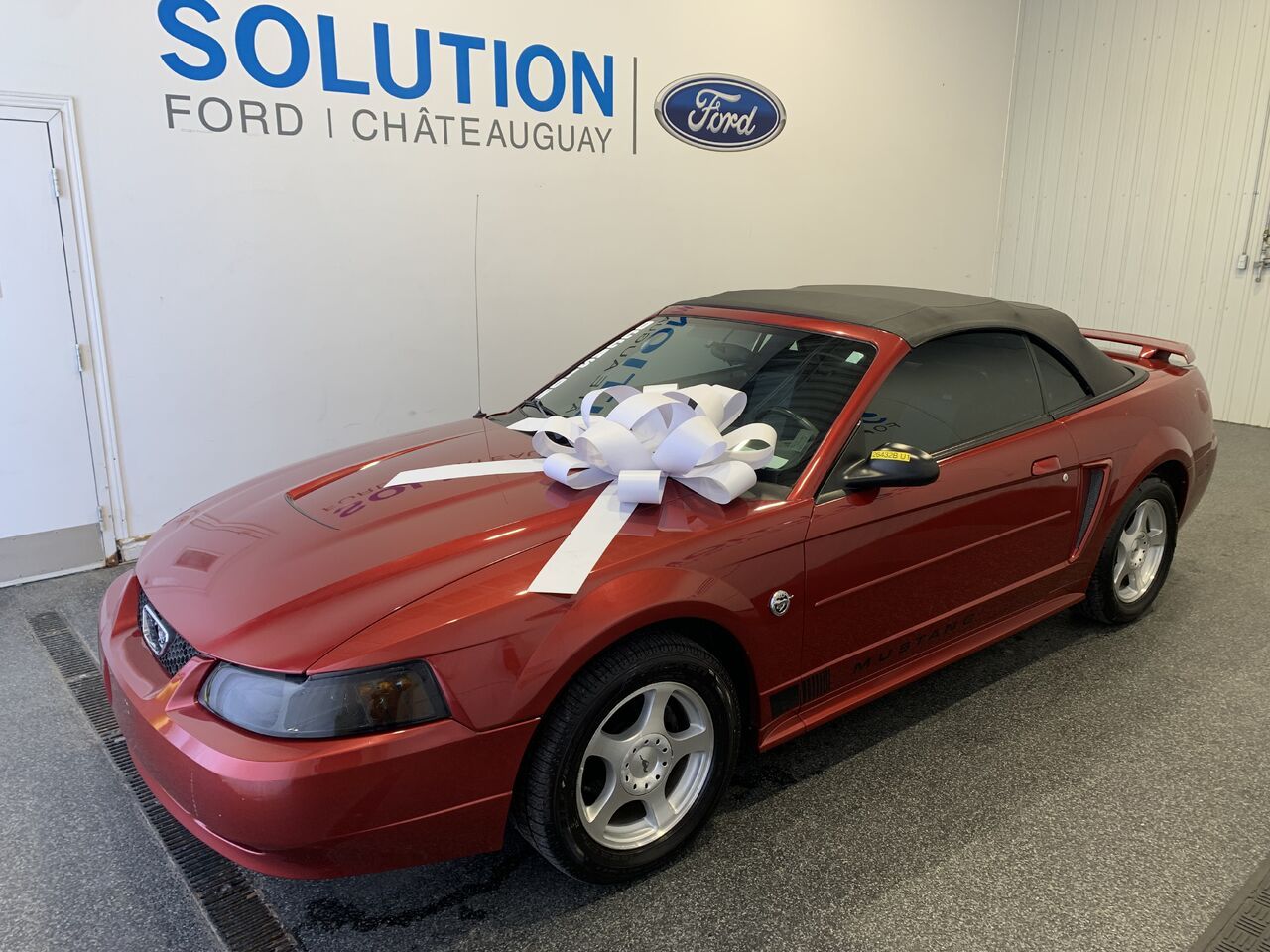 Red 2004 Ford Mustang Convertible Rear-Wheel Drive Automatic
