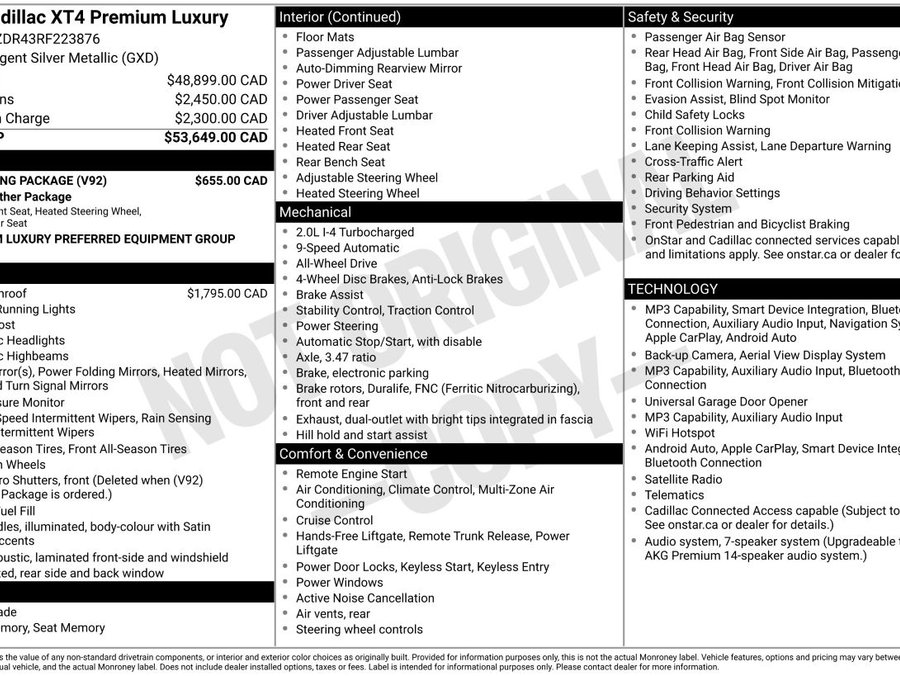 2024 Cadillac XT4 2024