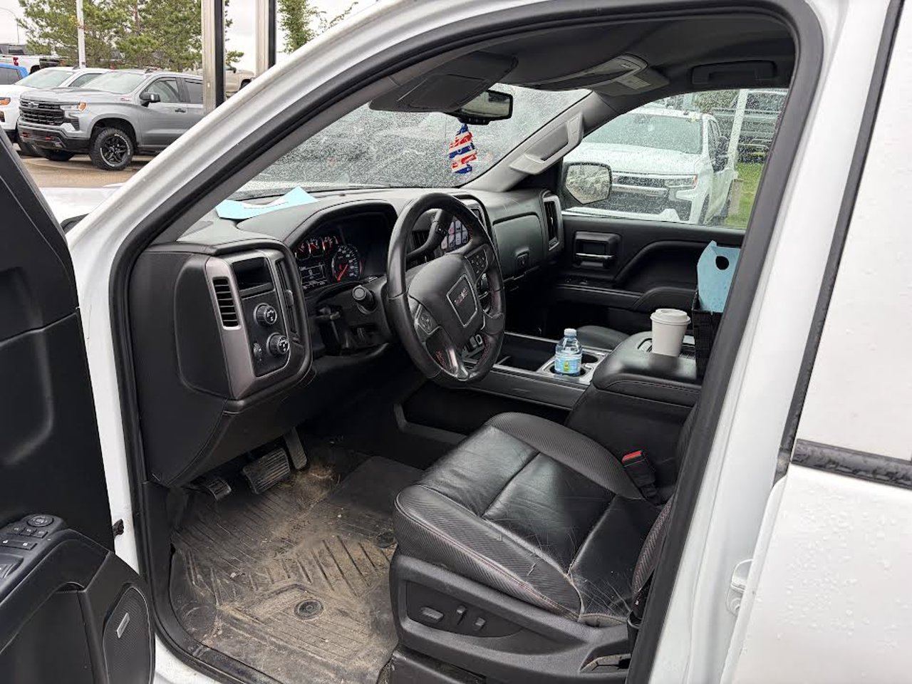 2017 GMC Sierra 1500 4WD Crew Cab 143.5 SLT White Sherwood Park - photo #6