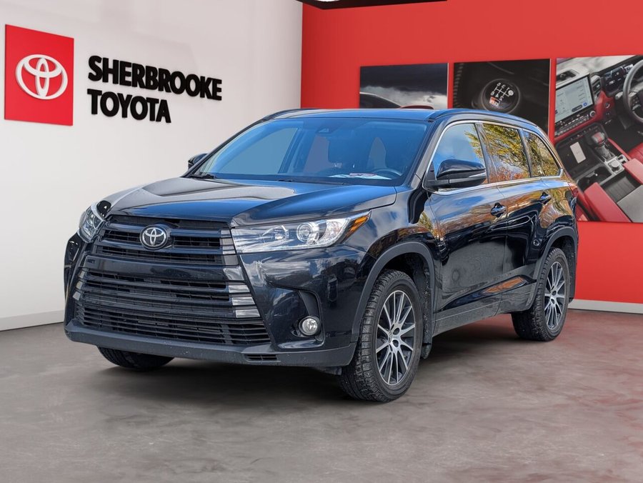 2018 Toyota Highlander XLE/AWD/SIÈGES CHAUFFANTS/BLUETOOTH/AC BIZONE/TOIT OUVRANT Black