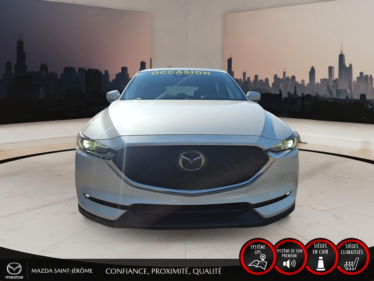 2019 Mazda CX-5 GT | TOIT OUVRANT | CUIR | NAVIGATION | AWD White Saint-Jérôme - photo #2