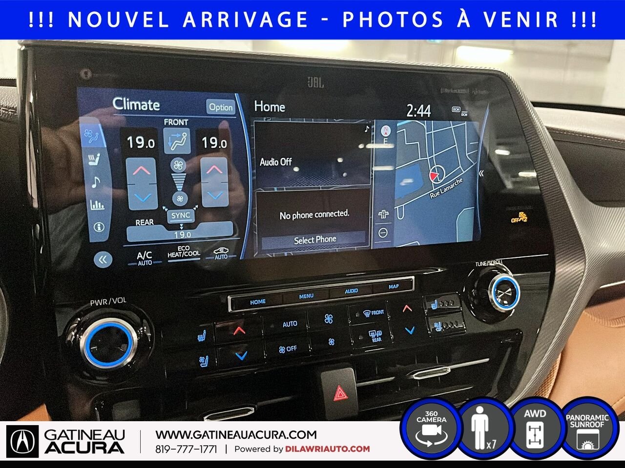 2020 Toyota Highlander Platinum AWD Black Ottawa & Gatineau - photo #12