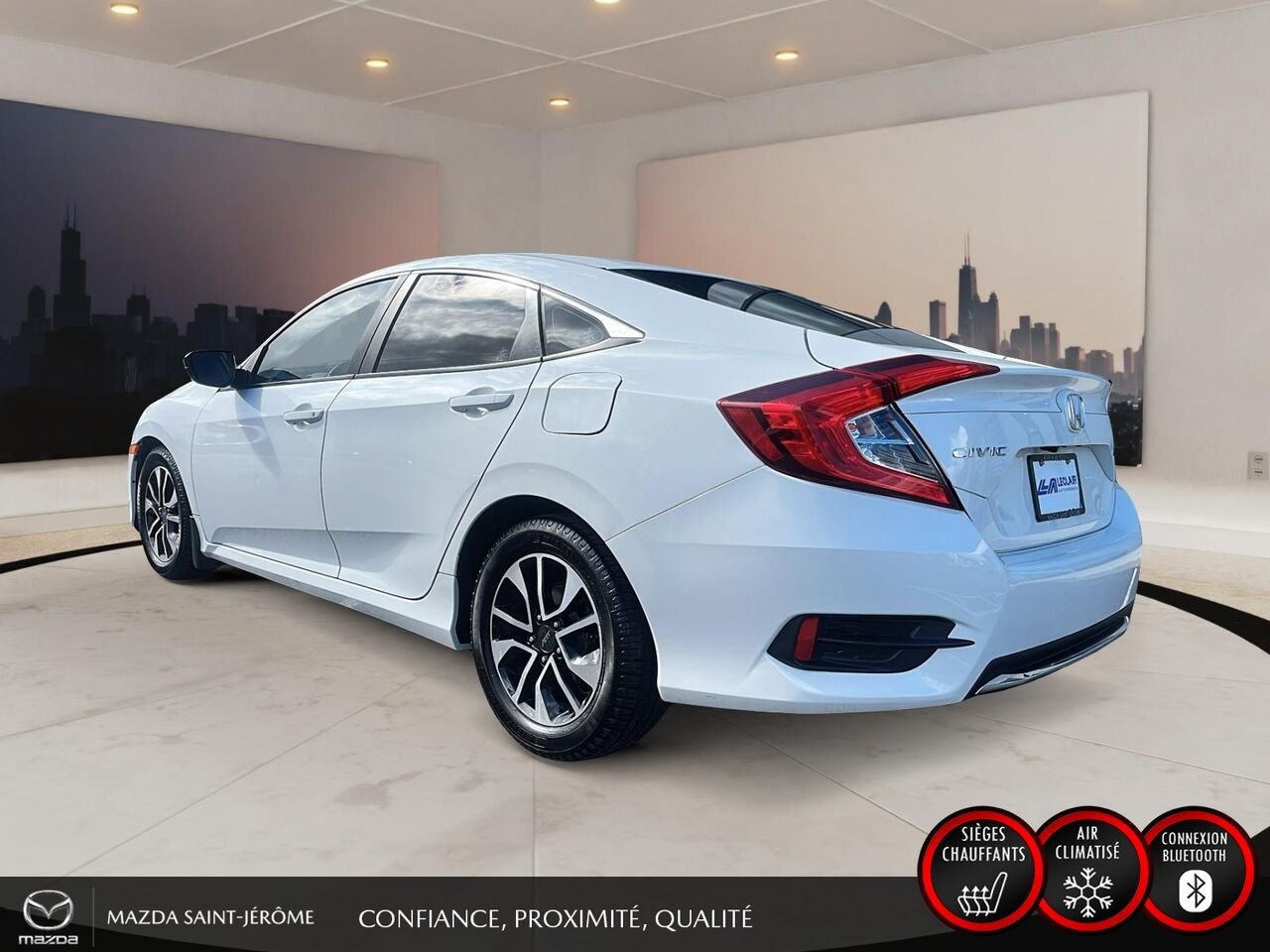 Honda Civic Berline 2020 Blanc Ste-Agathe des Monts - photo #9
