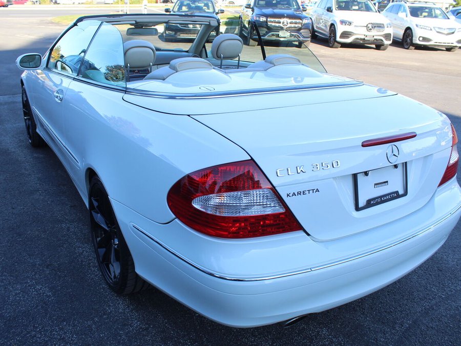Mercedes-Benz Classe-CLK CLK350 convertible mags & pneus neufs clean carfax 2006 Blanc