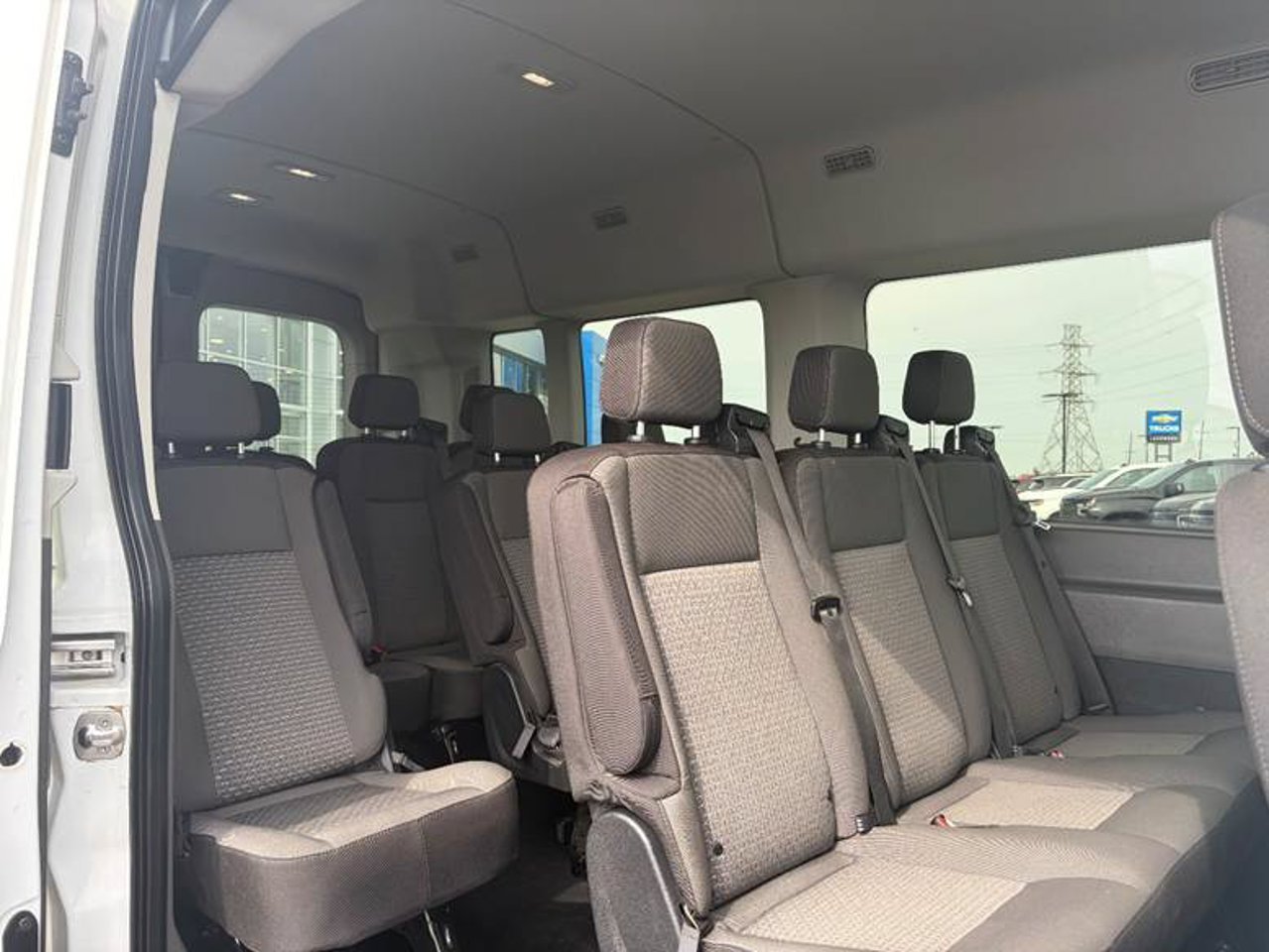 2026 Ford Transit Passenger Wagon T-350 148 Med Roof XLT AWD White Sherwood Park - photo #5