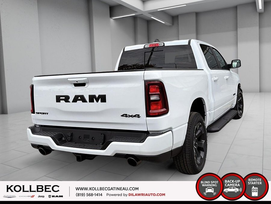 RAM 1500 Sport cabine d'équipe 4x4 caisse de 5 pi 7 po 2026 Blanc éclatant