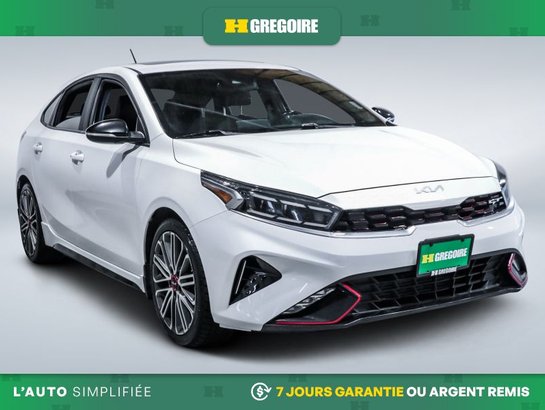 2022 Kia Forte5 GT AUTO A/C CUIR TOIT GR ELECT MAGS CAM RECUL BLUE White