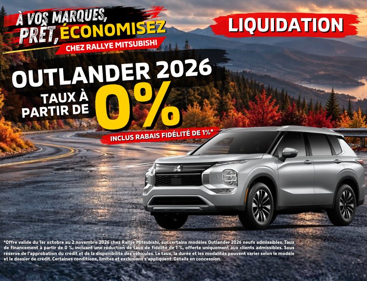OUTLANDER RALLYE MITSUBISHI 768 FR