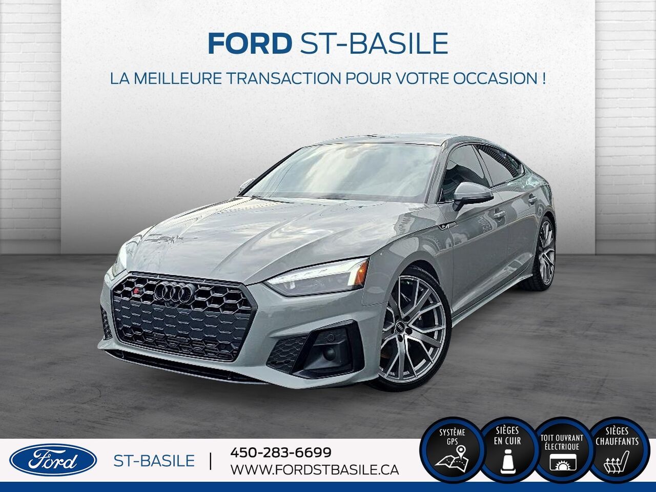 Gray 2022 Audi S5 Sportback Sedan  Automatic
