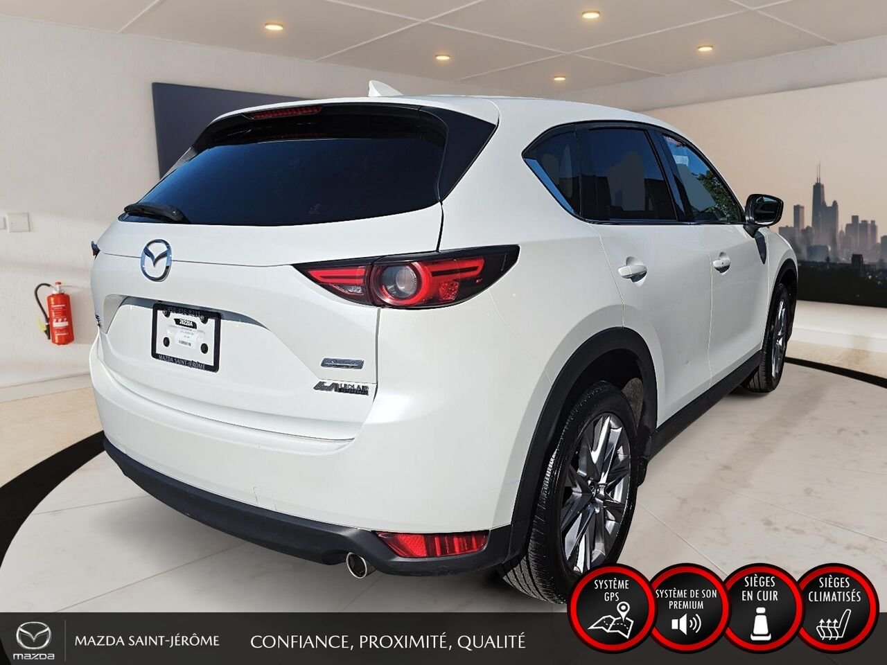 2019 Mazda CX-5 GT | TOIT OUVRANT | CUIR | NAVIGATION | AWD White Saint-Jérôme - photo #5