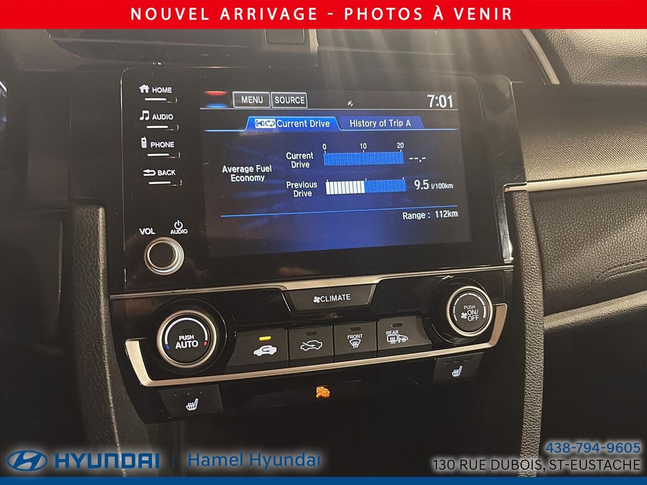Honda Civic Berline 2020 Gris Saint-Eustache - photo #9