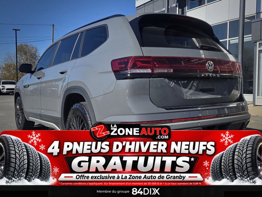 Volkswagen Atlas Peak Edition 7 PASSAGERS + CAPACITÉ DE REMORQUAGE JUSQU'À 5000LB 2024 Gris