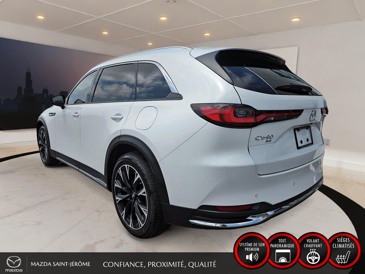 2024 Mazda CX-90 hybride rechargeable White Sainte-Agathe-des-Monts - photo #9