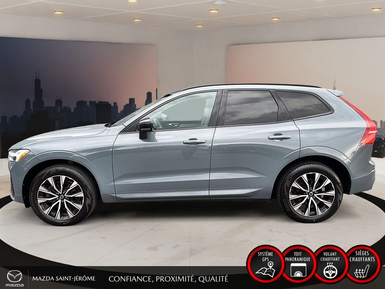 2024 Volvo XC60 B5 PLUS DARK THEME | AWD | CAMÉRA 360 | TOIT PANO | Grey Saint-Jérôme - photo #9