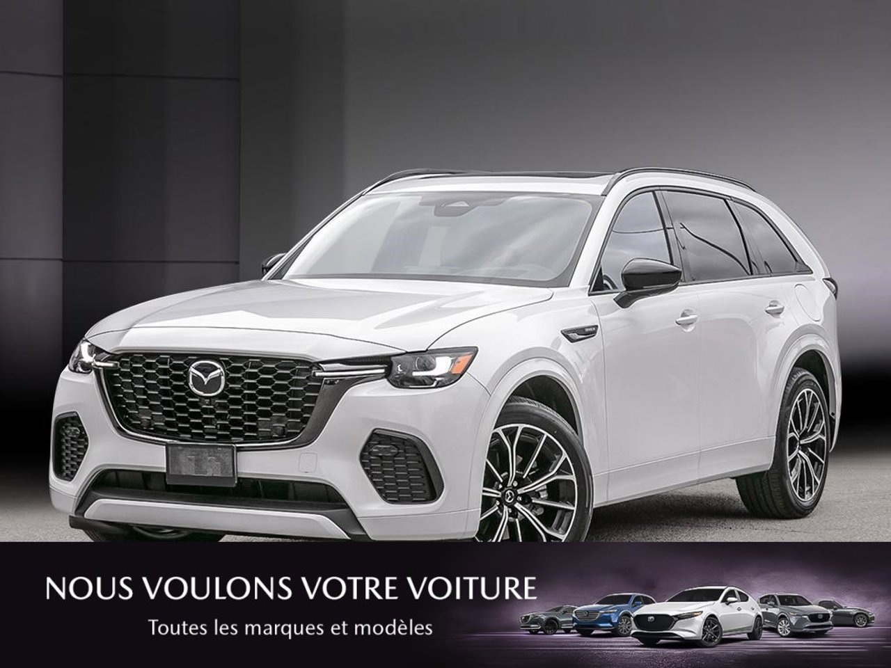 Mazda CX-70 hybride rechargeable JM3KJDHA3T1208910 2026 Blanc rhodium métallisé Mirabel - photo #0