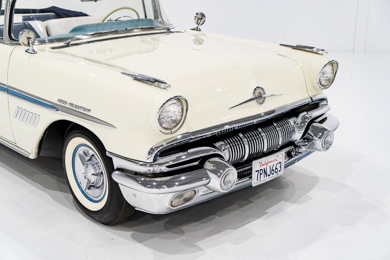 Pontiac Bonneville *PRICE IN USD* Fuel injected 347/315HP 1 of 630 produced 1957 Blanc Montréal - photo #32