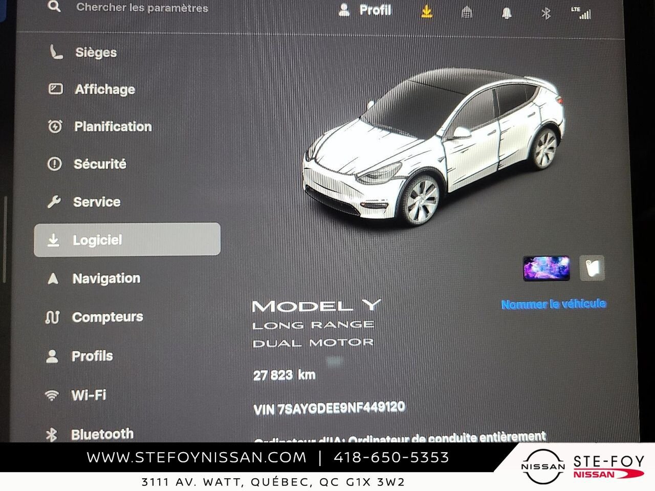 Tesla Model Y LONG RANGE 2022 Bleu Ste-Foy - photo #12