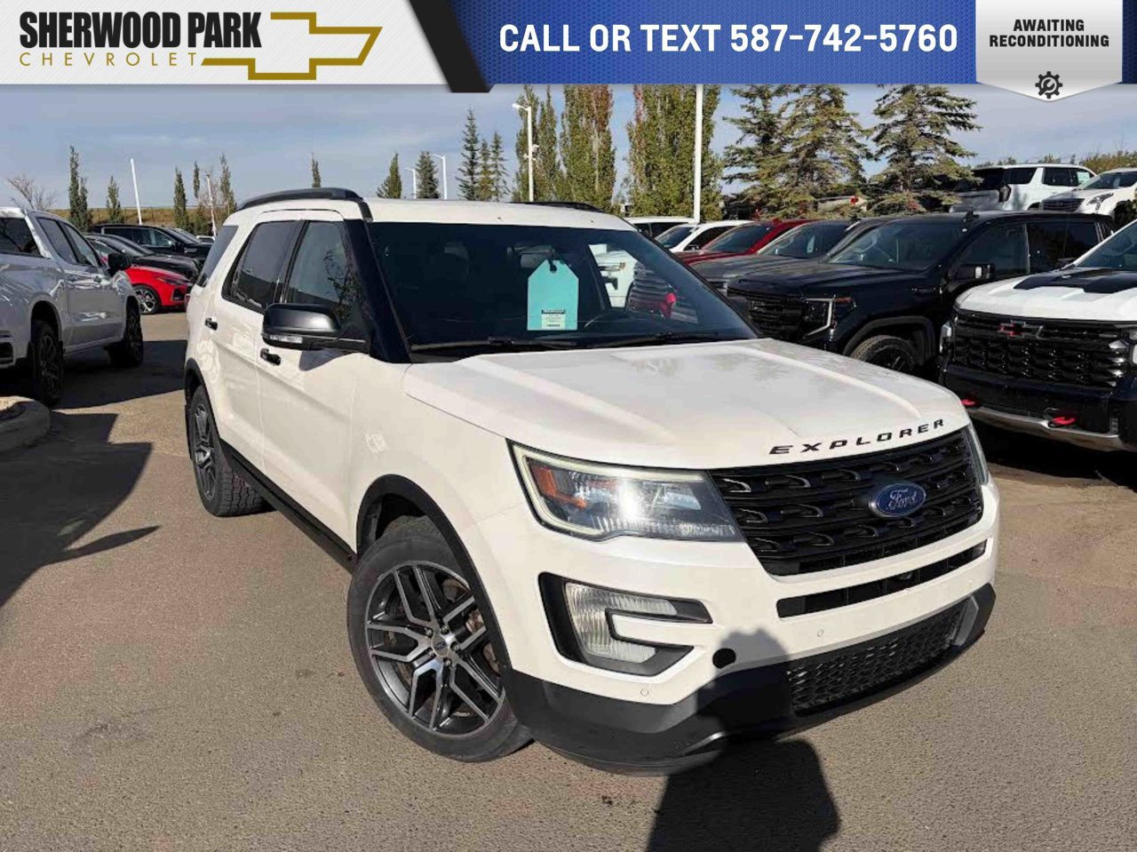 2016 Ford Explorer 4WD 4dr Sport White Sherwood Park - photo #0