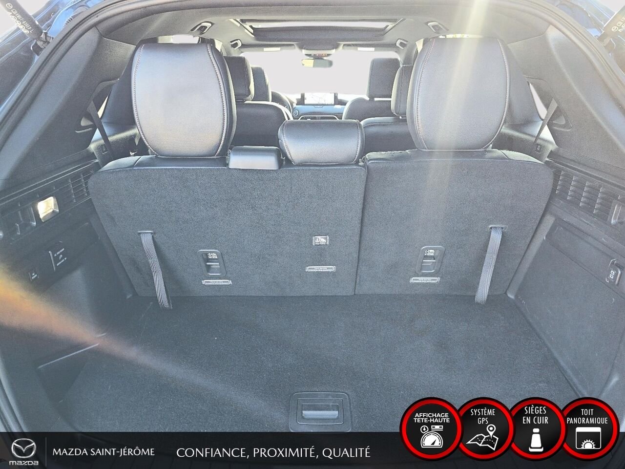 Mazda CX-90 hybride rechargeable GT | TOIT OUVRANT | CUIR | AWD | 2024 Bleu Saint-Jérôme - photo #24