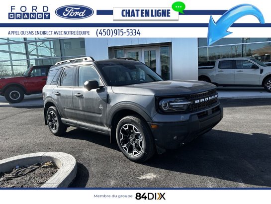 2025 Ford Bronco Sport Outer Banks 4x4 Azure Grey Metallic Tri-Coat