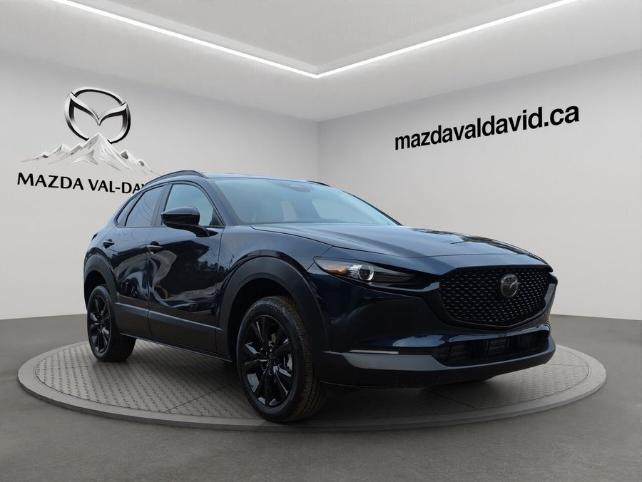 2026 Mazda CX-30 2.5 S Kuro AWD, Toit ouvrant, Sièges en similicuir, Barre de toit peintes Deep Crystal Blue Mica