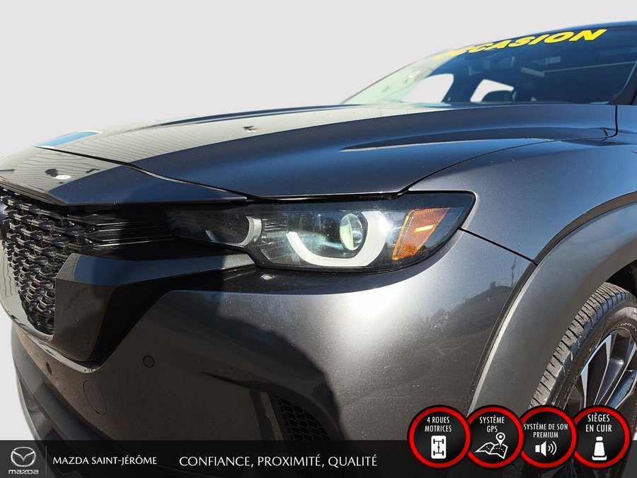 Mazda CX-50 GT TURBO | 1 PROPRIÉTAIRE | JAMAIS ACCIDENTÉ | AWD | CUIR | TOIT OUVRANT PANORAMIQUE 2024 Gris