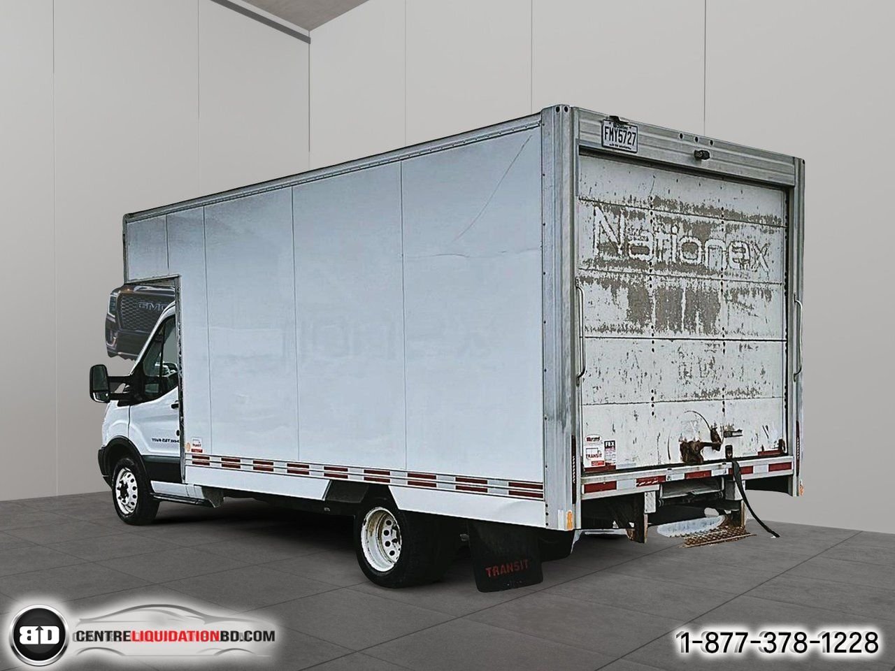 Ford TRANSIT CUTAWAY BOITE 14 PIEDS | A8010 2018 Blanc Granby - photo #4