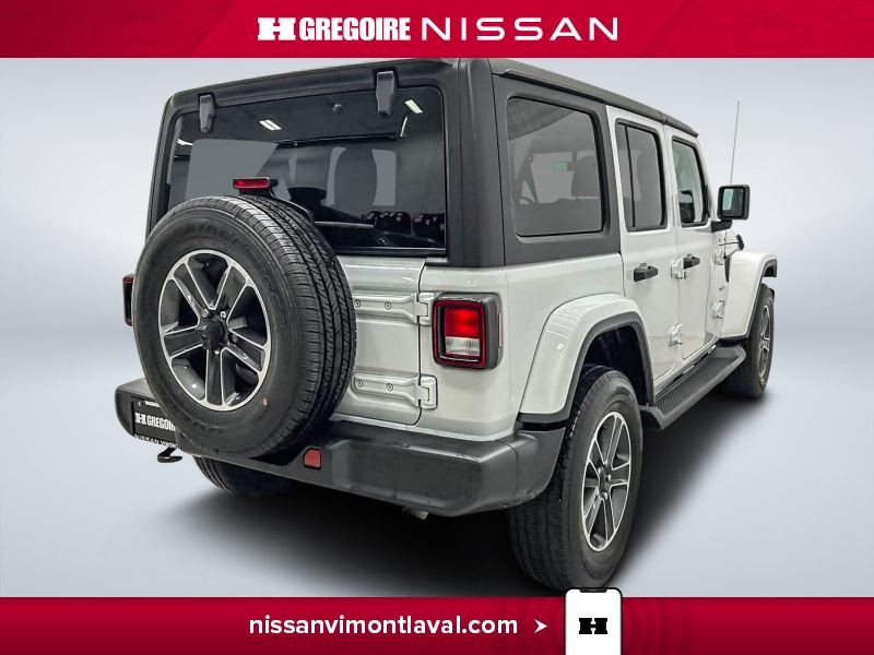 Jeep Wrangler VY3647 | Sahara 4x4 TOIT DUR CARPLAY 4 PORTES 2023 Blanc Laval - photo #5