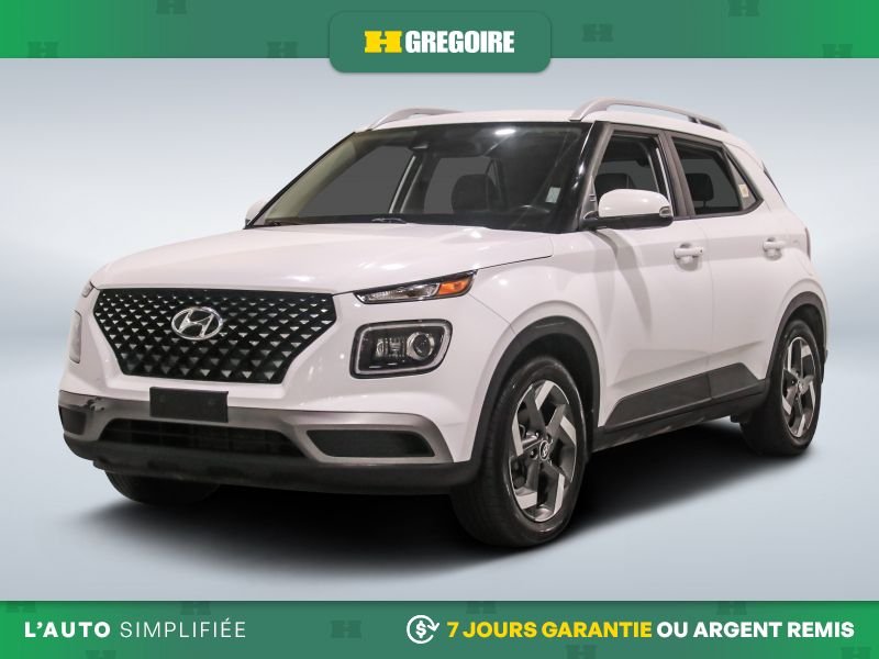 Hyundai Venue 822520 | Ultimate AUTO AC CUIR TOIT NAV MAGS CAM RECUL BLEU 2021 Blanc Laval - photo #2