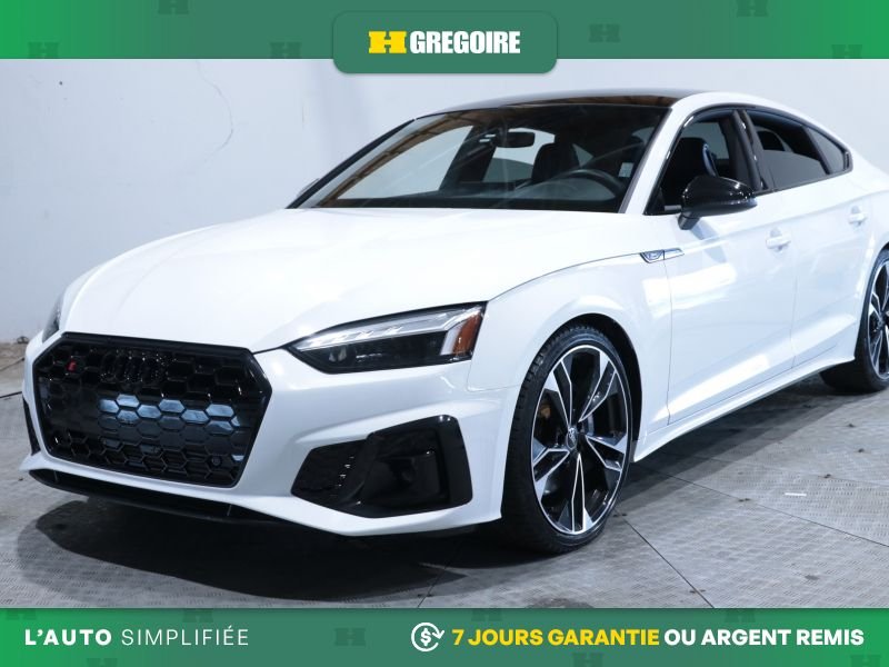Audi S5 821598 | Progressiv AWD AUTO AC CUIR TOIT NAV MAGS CAM RECU 2024 Blanc Laval - photo #2