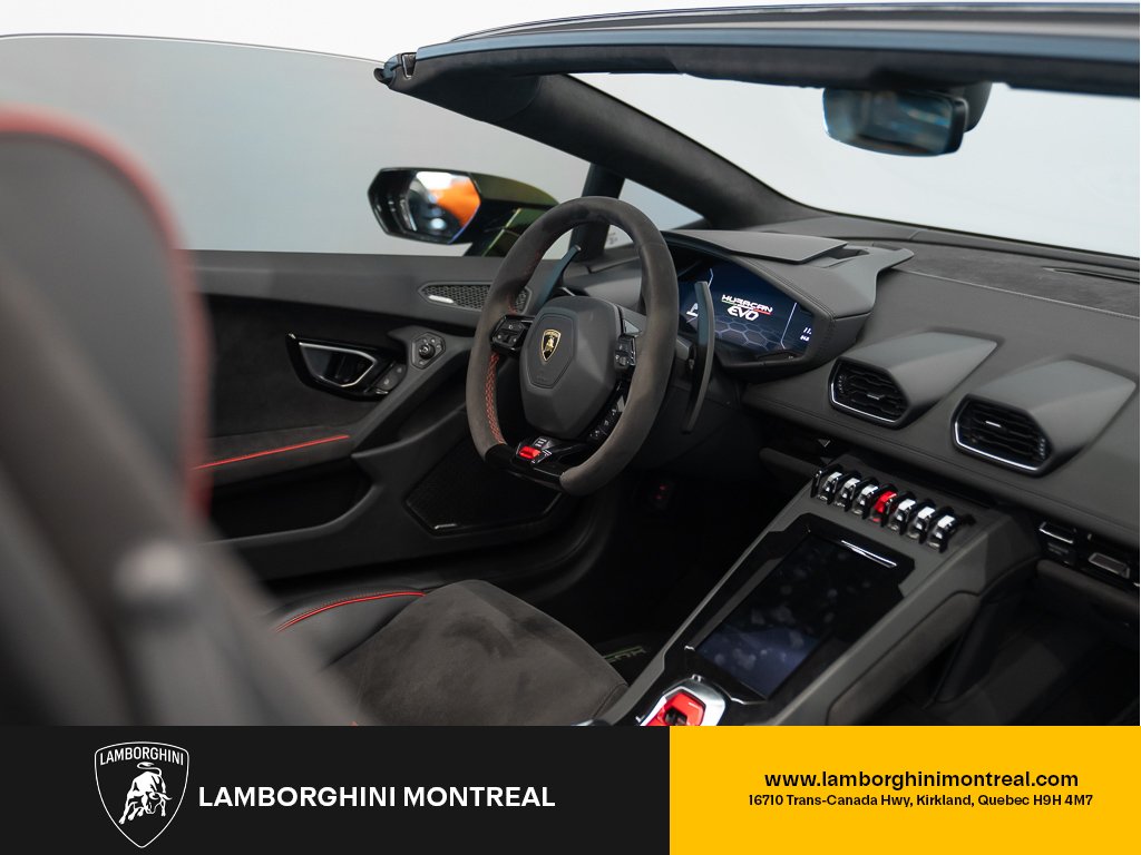 Lamborghini Huracan Evo RWD Spyder | Selezione 1 Year CPO | Wrapped (Original Paint Red) 2021 Vert Kirkland - photo #12
