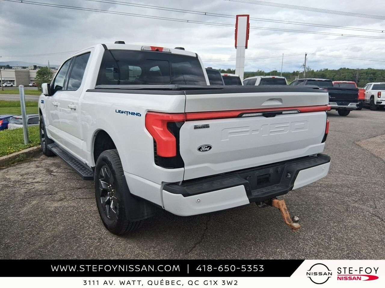 Ford F-150 Lightning LARIAT LONG RANGE 2024 Blanc Ste-Foy - photo #1