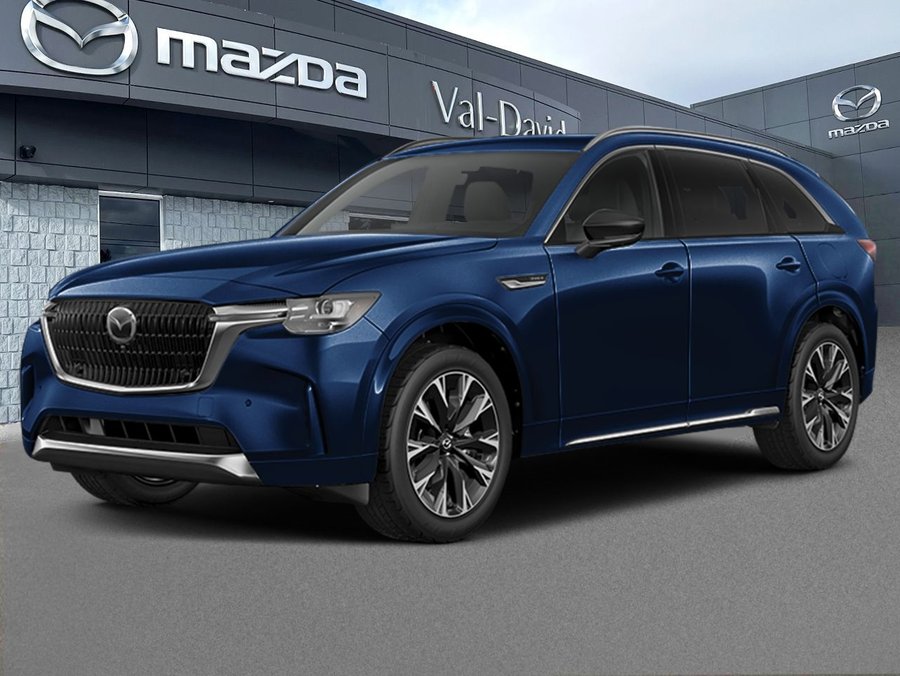 Mazda CX-90 hybride rechargeable Signature TI 2026 Bleu cristal foncé mica