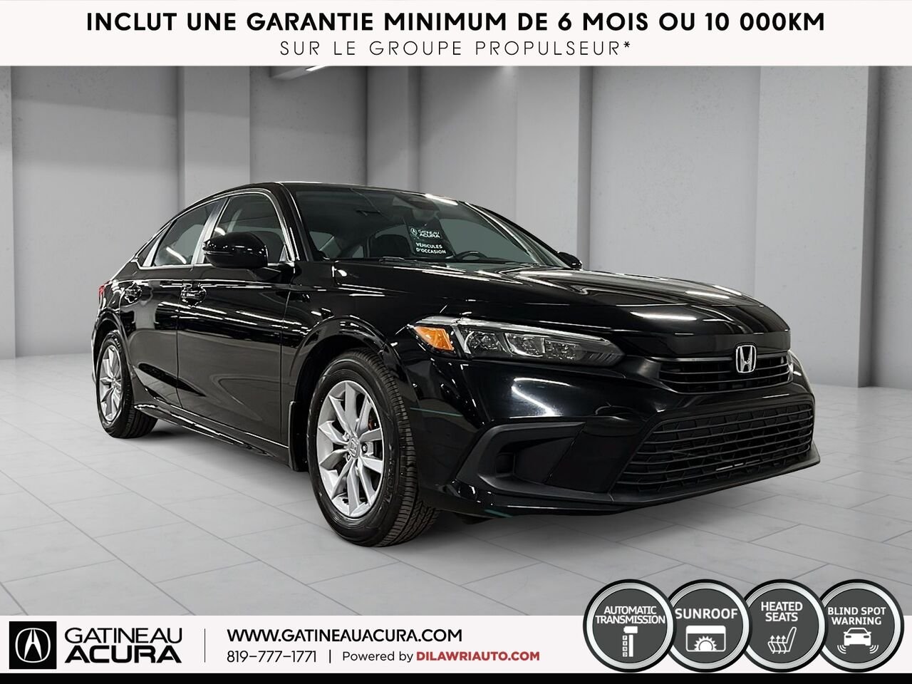Honda Civic EX 2022 Noir Gatineau - photo #13