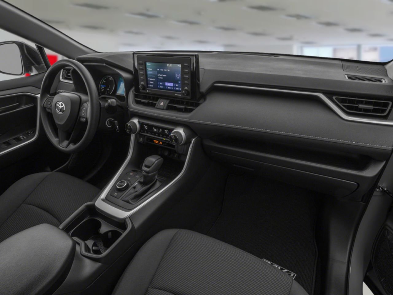 2022 Toyota RAV4 HYBRID LE AWD / HEATED SEATS / TOYOTA SAFETY SENSE / CARPLAY AND ANDROID AUTO Black Mississauga - photo #4