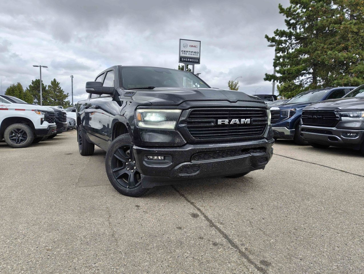 2023 Ram 1500 Sport 4x4 Crew Cab 5'7 Box Black Sherwood Park - photo #1