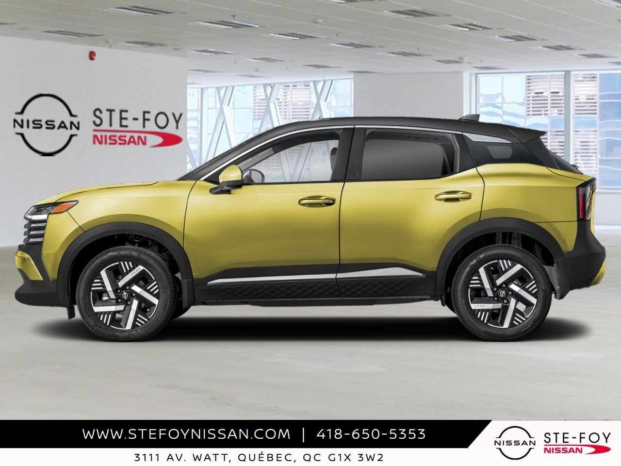 NISSAN Kicks 2026 Jaune yuzu métallisé/Noir intense Ste-Foy - photo #2