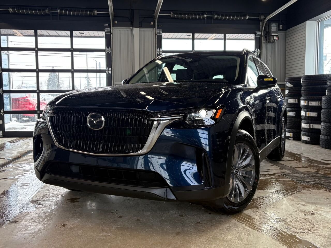 MAZDA CX-90 hybride rechargeable GS-L TI 2026 Bleu cristal foncé mica Châteauguay - photo #1