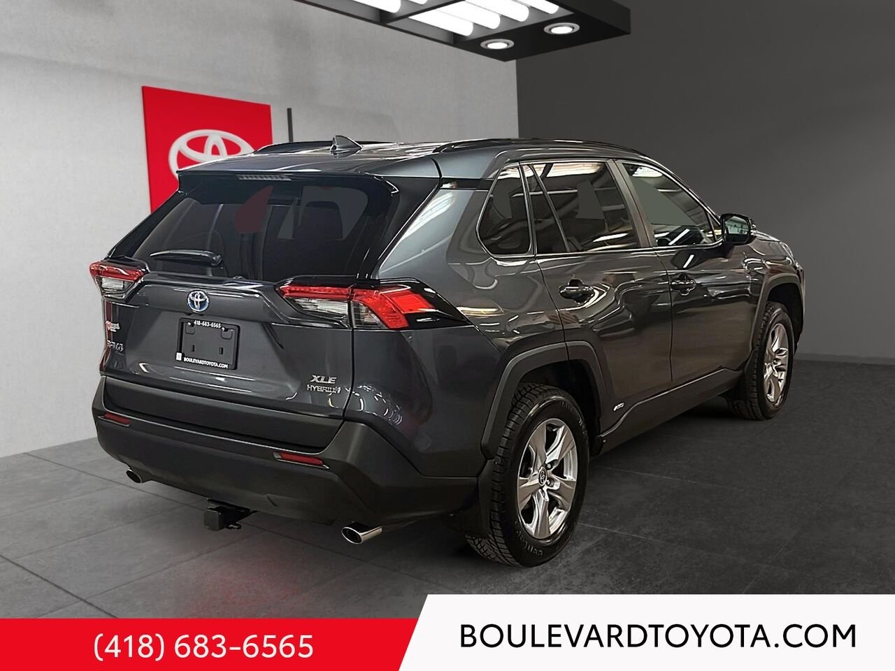 Toyota RAV4 100572A-93 | HYBRIDE XLE, AWD 2022 Gris Québec - photo #3